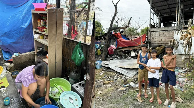 セブ市内　パルドー地域のクイオット村ロワーヤティーにあるサベラーノ ストリート付近の広場